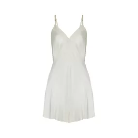 1940s CC41 Cream Satin and Lace Teddy Slip