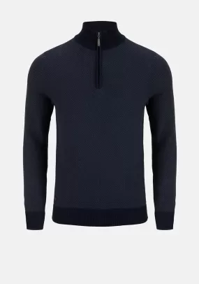 6th Sense Jimmy Quarter Zip Sweater, Night Shadow