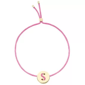 ABC's - S 18K Gold Plated Bracelet