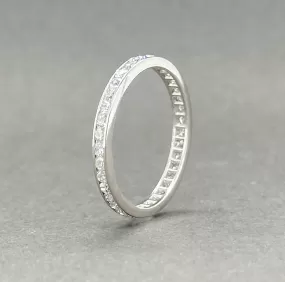 Estate Platinum 0.55ctw G-H/VS2-SI1 Diamond Eternity Ring