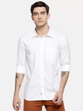 JDC Formal Solid shirts-White