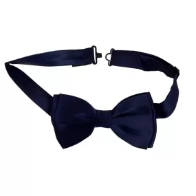 J.Lindeberg Mens Solid Satin Bow Tie - DARK NAVY