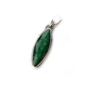 Loki Emerald Quartz Diamond Pendant