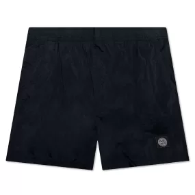 Nylon Metal Shorts - Navy Blue