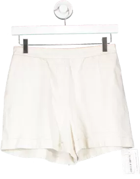 PRETTY LAVISH Cream Emery Boxy Pull On Shorts UK 6