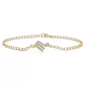 Scorpio Pave Zodiac Bracelet