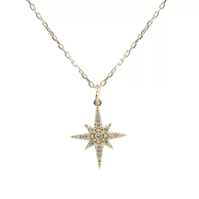 Starburst Diamond Pave Necklace (Large)