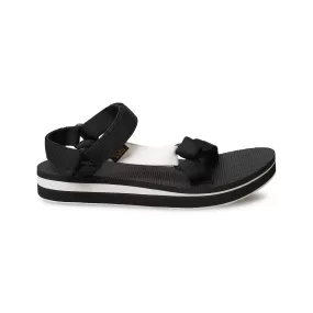 Teva Midform Universal Black Bright White Sandals - Women's