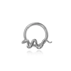 Titanium Snake Daith Hoop | Septum Clicker